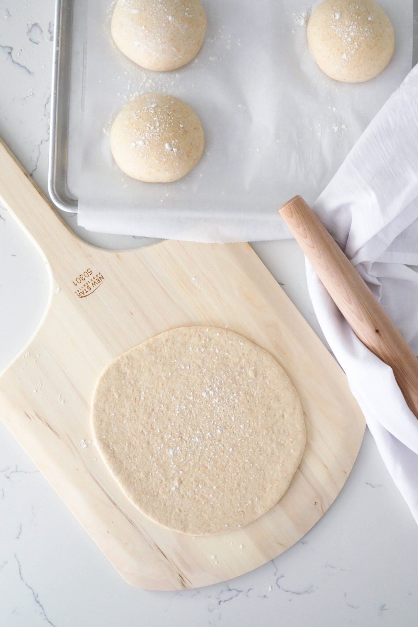 Thin Crust Pizza Dough - The Floral Apron