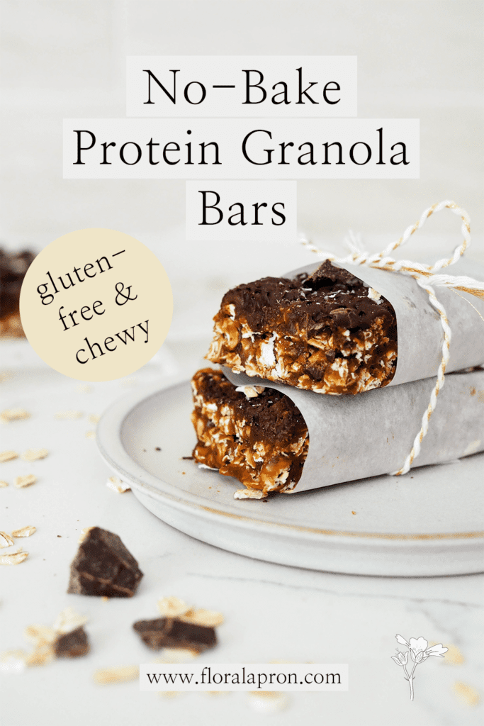 No-Bake Protein Granola Bars - The Floral Apron